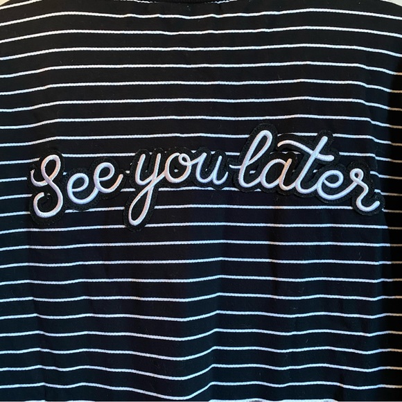 Others Follow. Crew-neck sweater. Striped. Extra small. 100% cotton. Boxy fit. - Picture 5 of 5